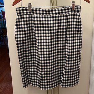 Talbots Size 12P Houndstooth Wool Skirt